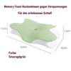 Memory-Schaum-Nackenkissen gegen Verspannung
